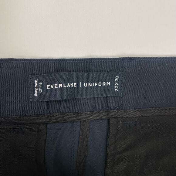Everlane Mens Uniform Performance Chino Size 32x30 Straight Pant Navy Blue NWT - Picture 11 of 13